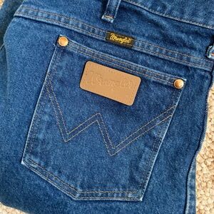 Wrangler Dark Blue Cotton Jeans